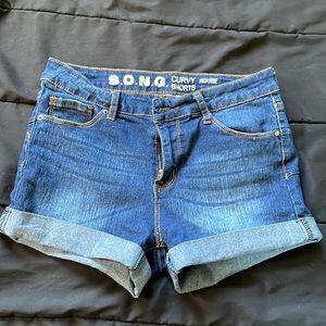 Blue Jean shorts in a medium size.
